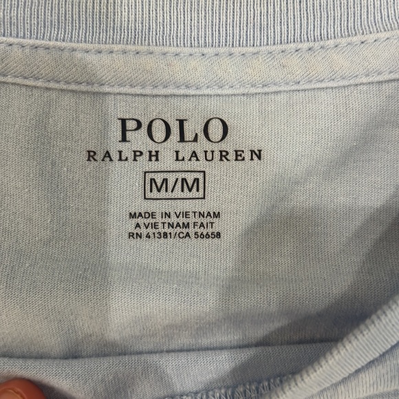 Polo Ralph Lauren Light Blue Short Sleeve. Medium - Picture 2 of 2
